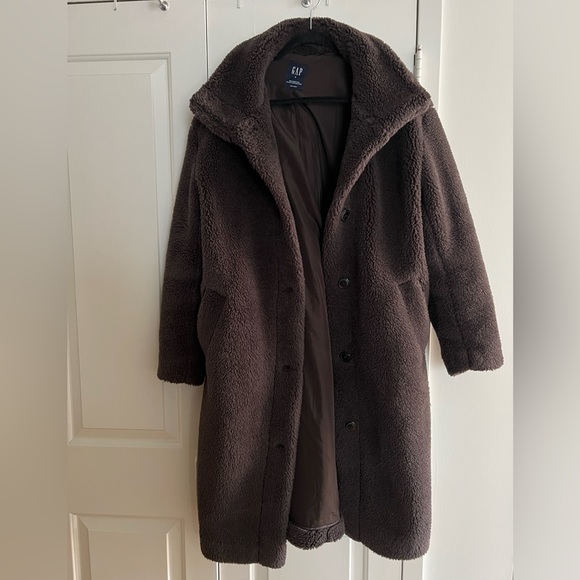Gap Long Sherpa Coat - Picture 3 of 7
